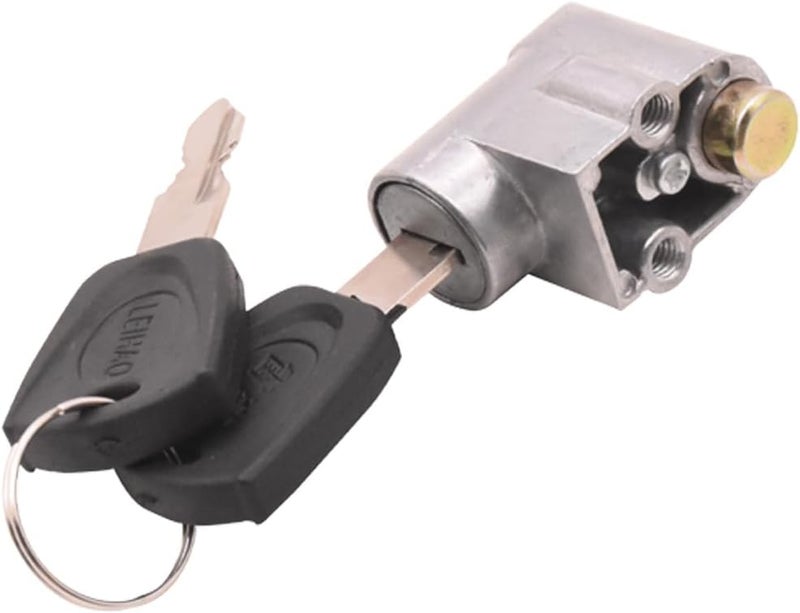 Ragyzity Electric Bike Battery Box Safety Lock, Battery Cylinder Lock Ignition Switch Anti-Theft Safety Lock, Portable Outdoor Cycling Electrombile Battery Box Lock with 2 Keys (1pc) - Image 1